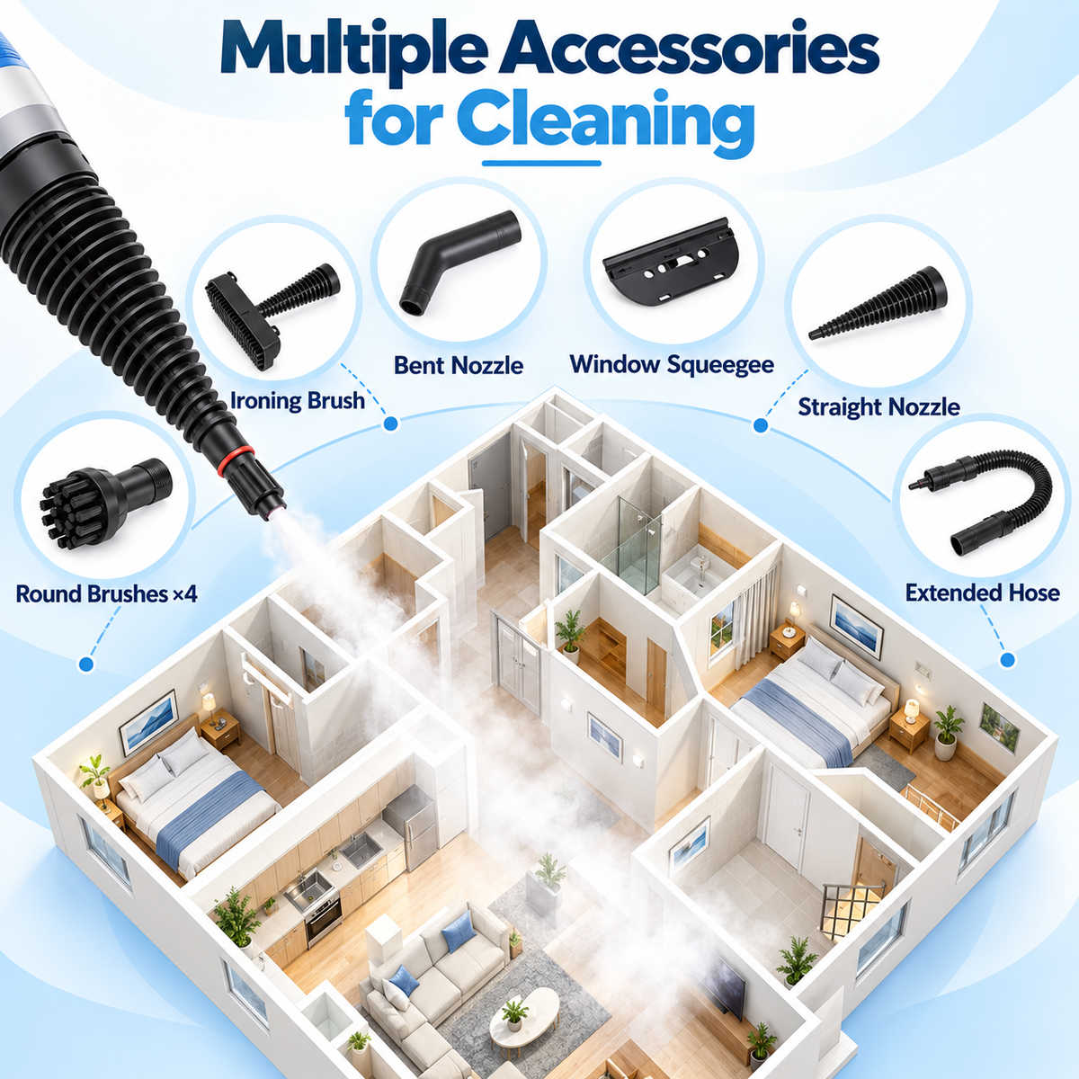 Maveroa Handheld Steam Cleaner